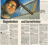 Gegenlenken und hervortreten