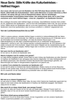 Stille Kräfte des Kulturbetriebs