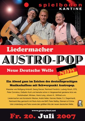 Austro Pop Liedermacher und NDW