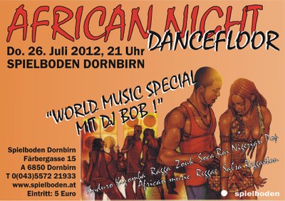 African Dancefloor Night mit DJ Bob